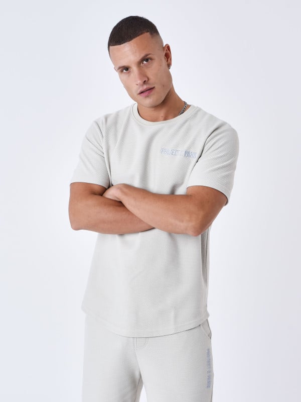 project x paris T-shirt uni texturé