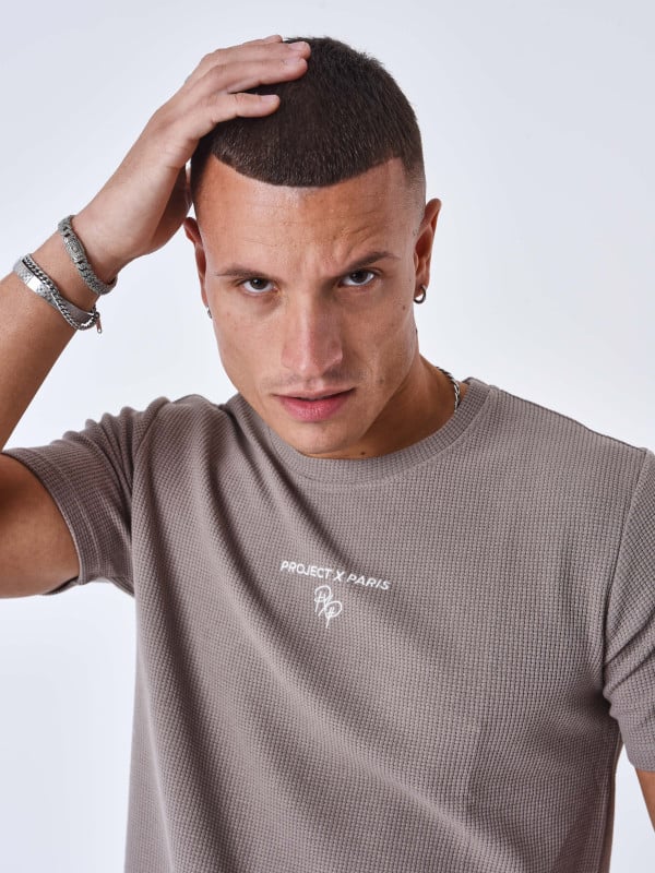 project x paris T-shirt uni texturé