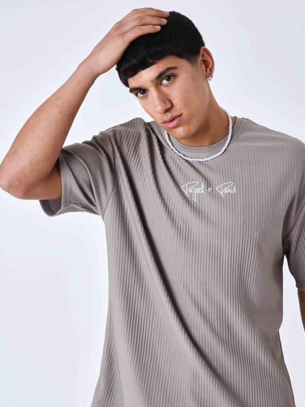 project x paris T-shirt uni texturé