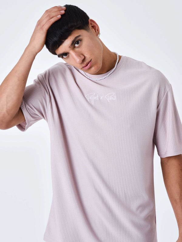 project x paris T-shirt uni texturé