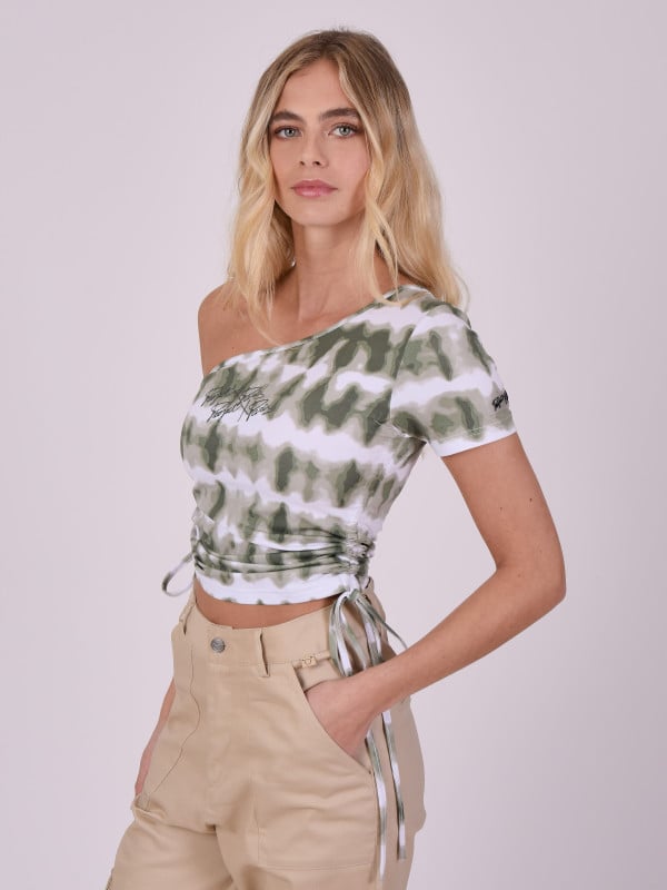 Project X Paris Top Asymétrique Tie And Dye