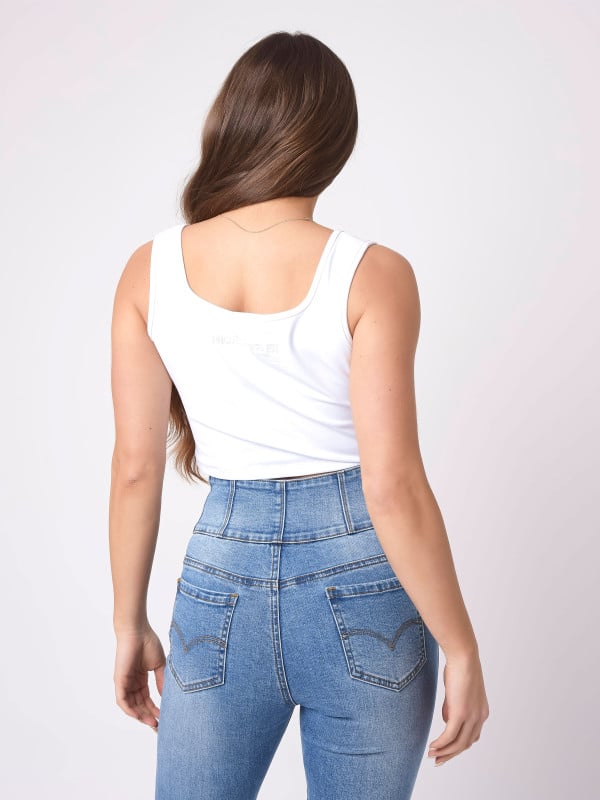 Project X Paris Top Décolletée à Détail Anneau