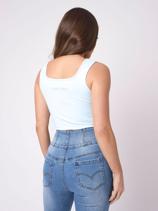 Project X Paris Top Décolletée à Détail Anneau