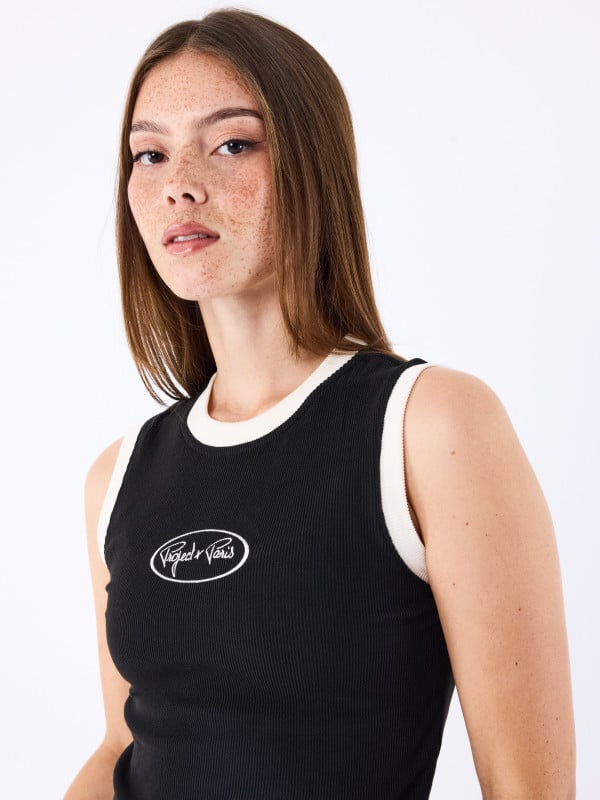 Project X Paris Top Sans Manches Côtelé