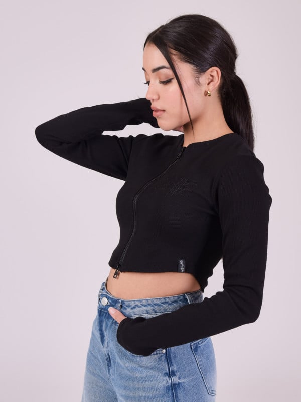 Project X Paris Top Zippé Manches Longues