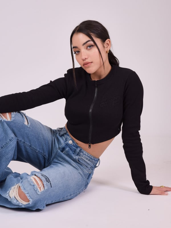 project x paris Top zippé manches longues