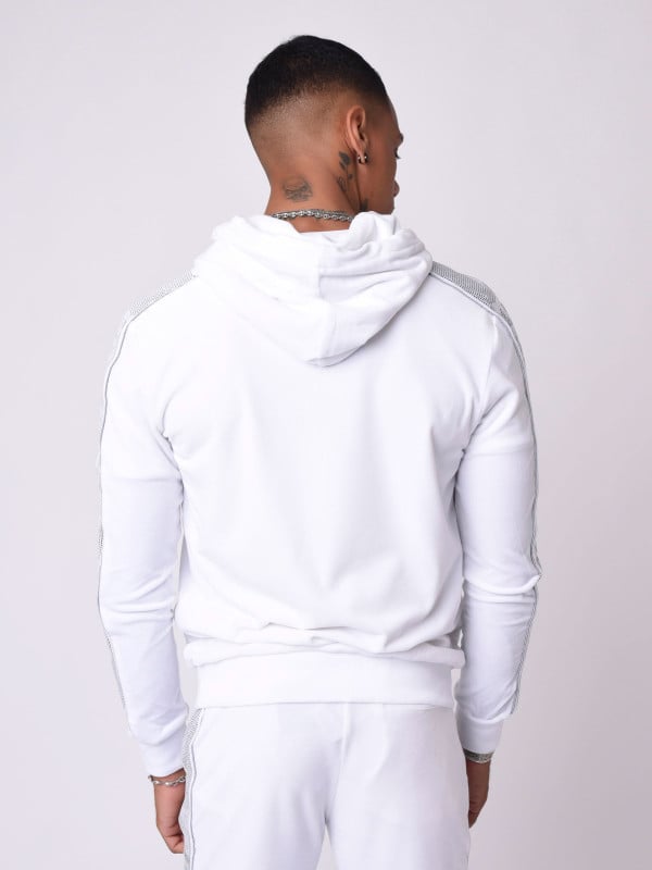 Project X Paris Veste à Capuche Bande Logo Strass