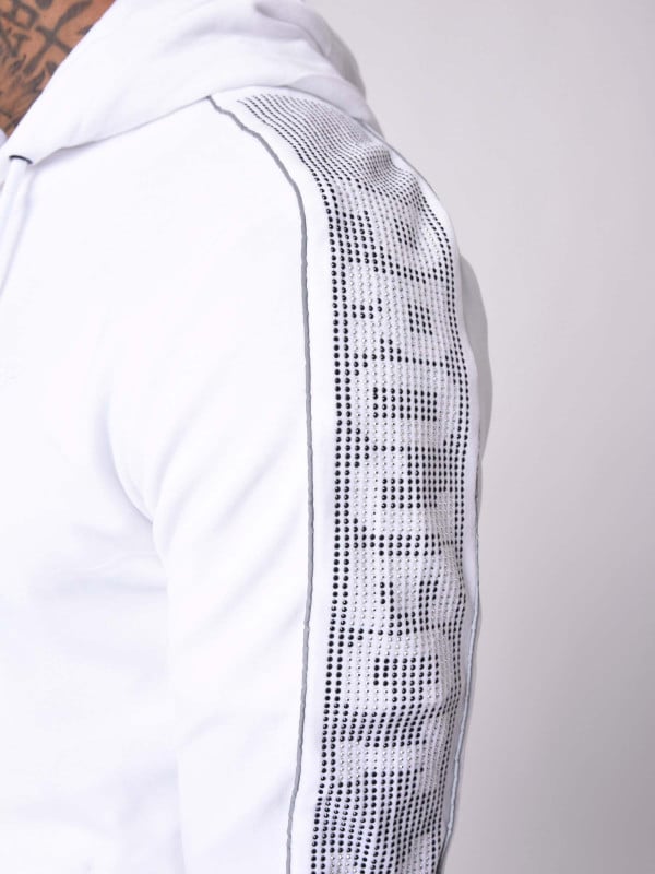 Project X Paris Veste à Capuche Bande Logo Strass