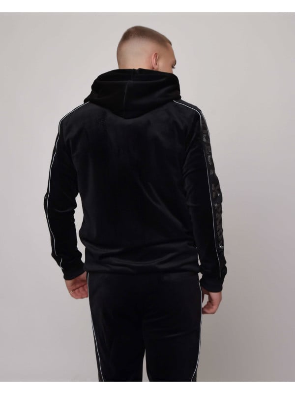 Project X Paris Veste à Capuche Bande Logo Strass