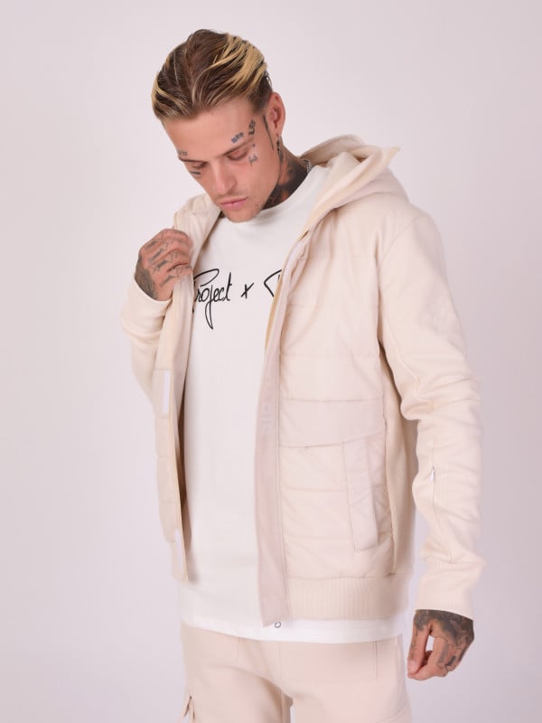 Project X Paris Veste à Capuche Bi-matière