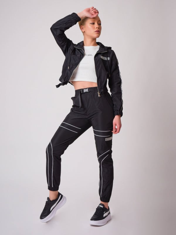 project x paris Veste à capuche piping contrasté