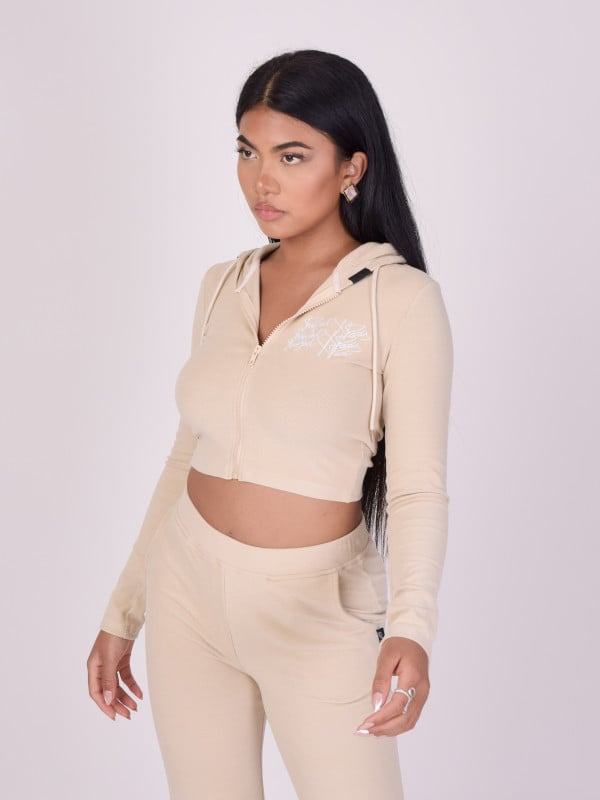 Project X Paris Veste à Capuche Triple Logo Côtelé