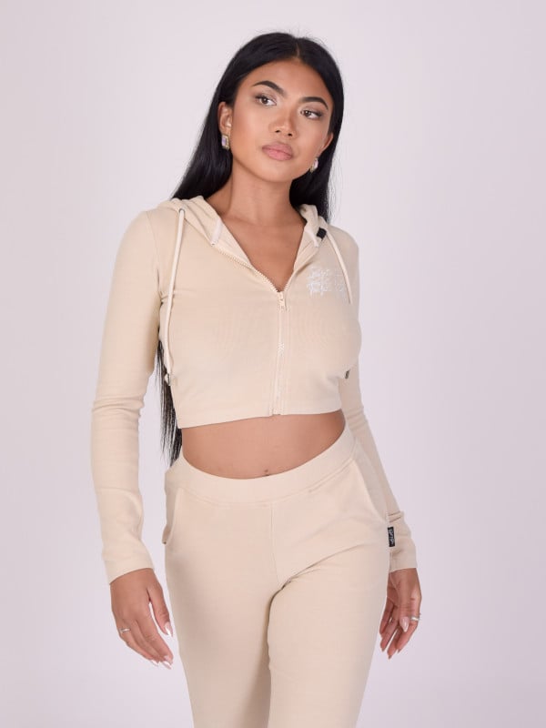 project x paris Veste à capuche triple logo côtelé