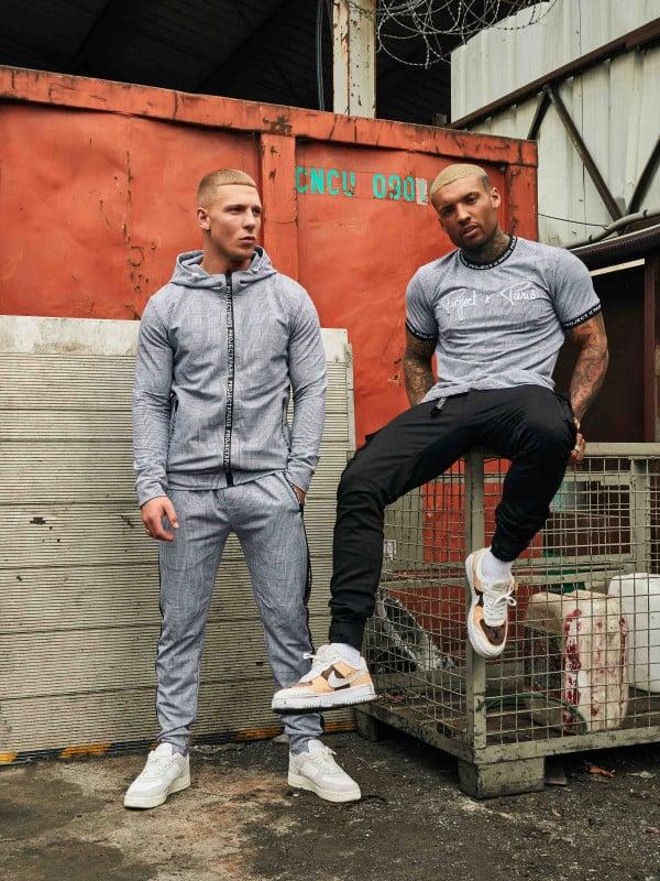 Project X Paris Veste à Motif Carreaux Zip Logo
