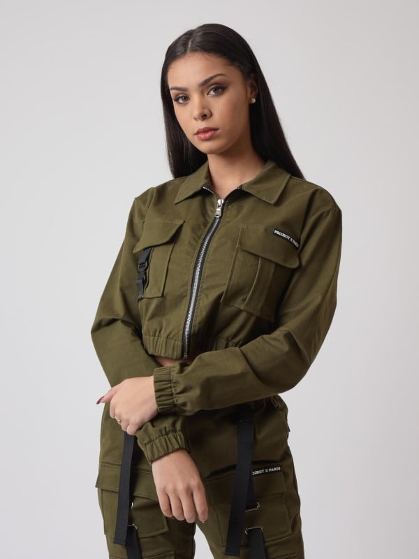 Project X Paris Veste à Poches Col Chemise