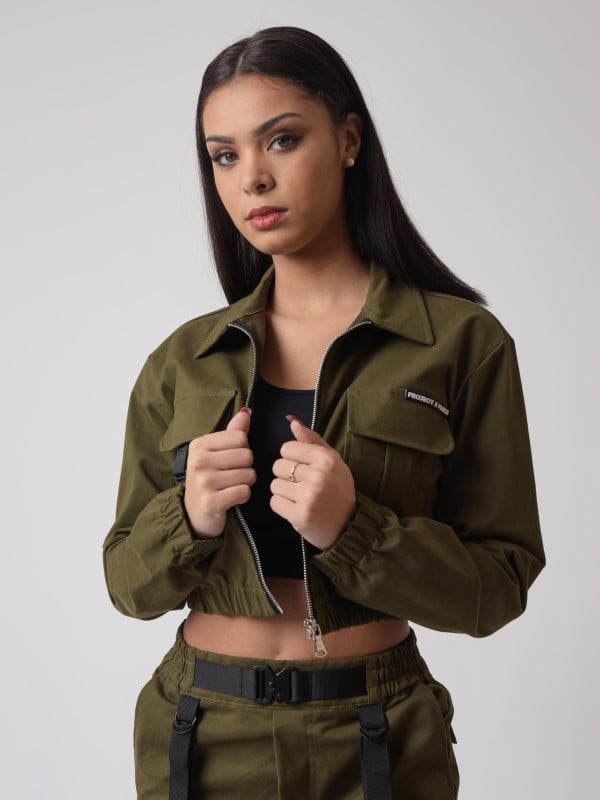 project x paris Veste à poches col chemise