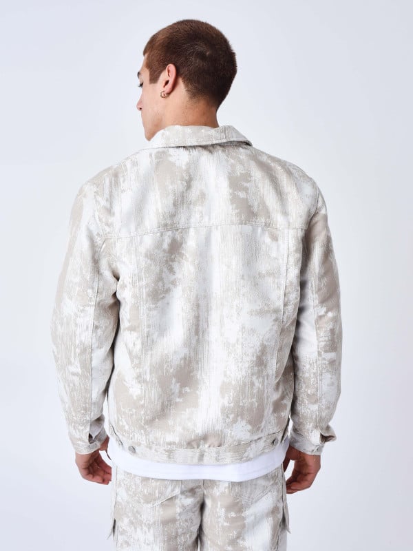 Project X Paris Veste A Poches En Toile Abstrait