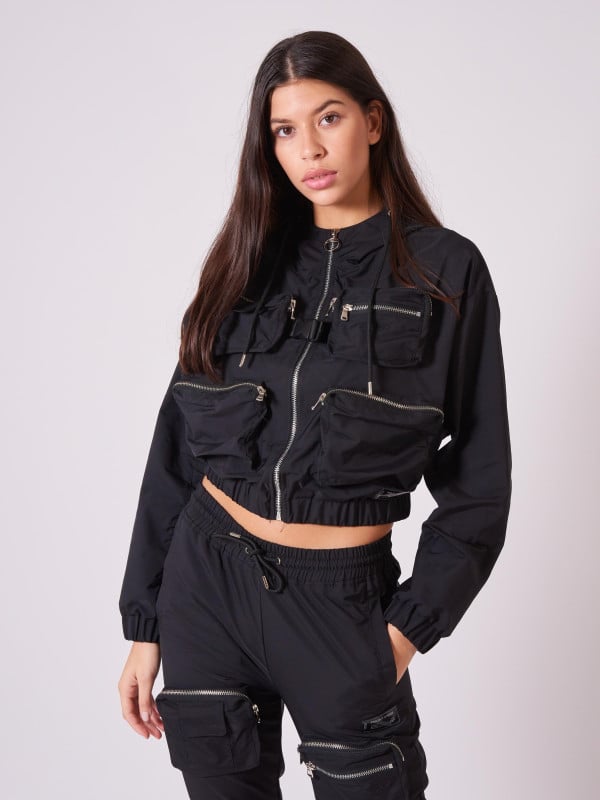 project x paris Veste capuche poches relief