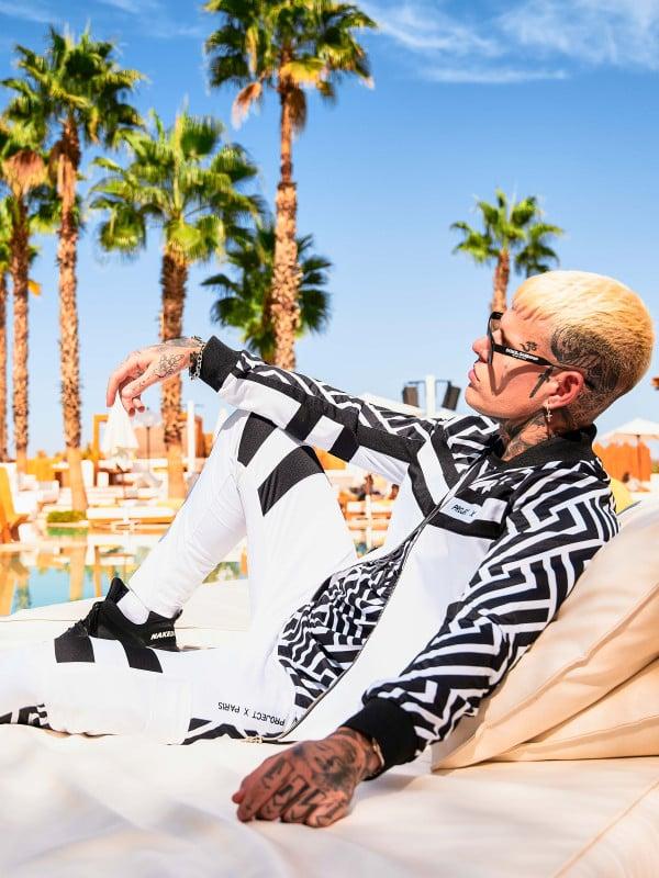 Project X Paris Veste Col Teddy Imprimé Graphique