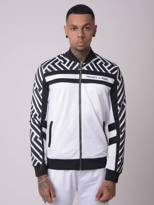 project x paris Veste col teddy imprimé graphique