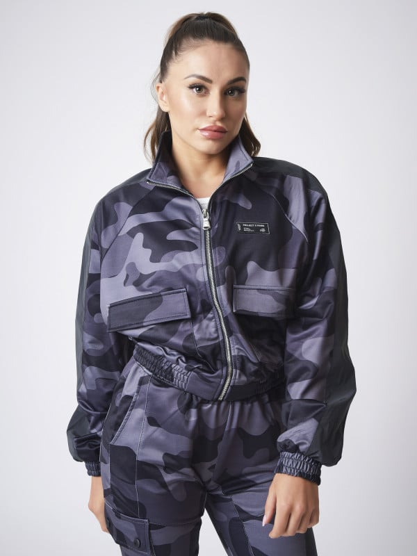 project x paris Veste courte motif camouflage