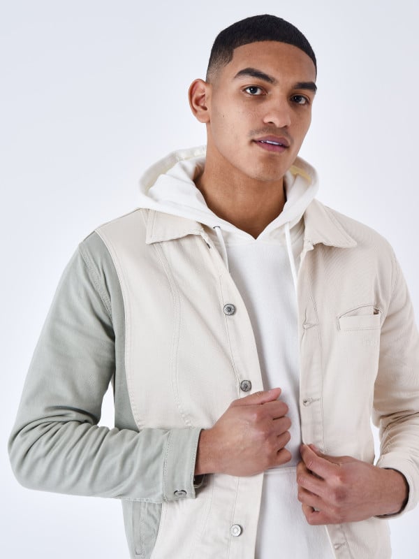 project x paris Veste denim bicolore