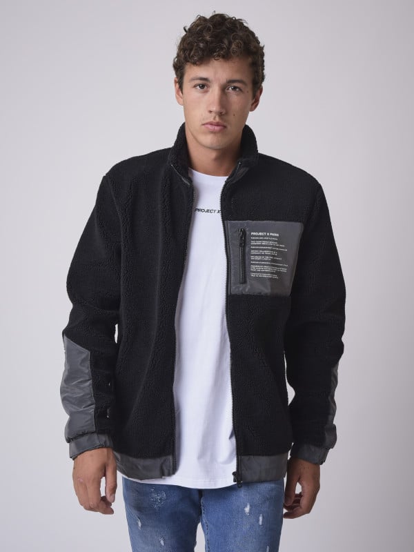 project x paris Veste effet laine peau de mouton