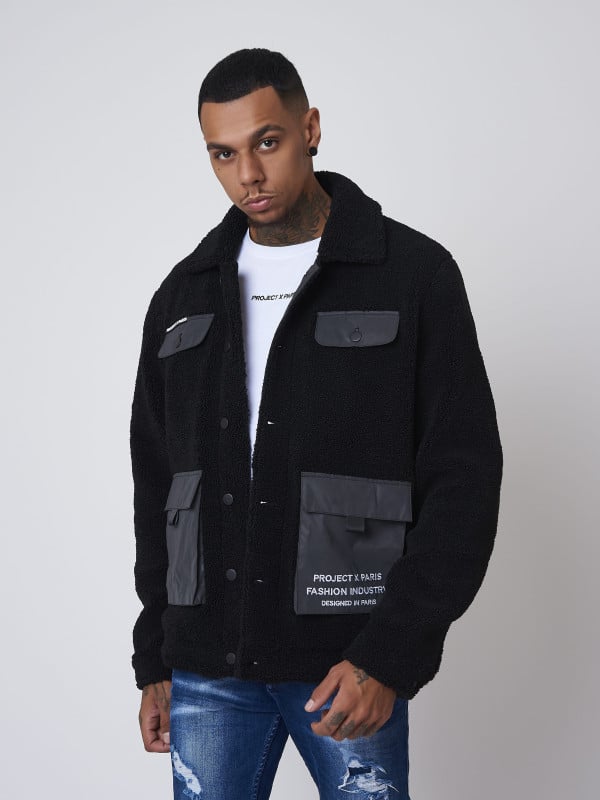 project x paris Veste effet laine peau de mouton