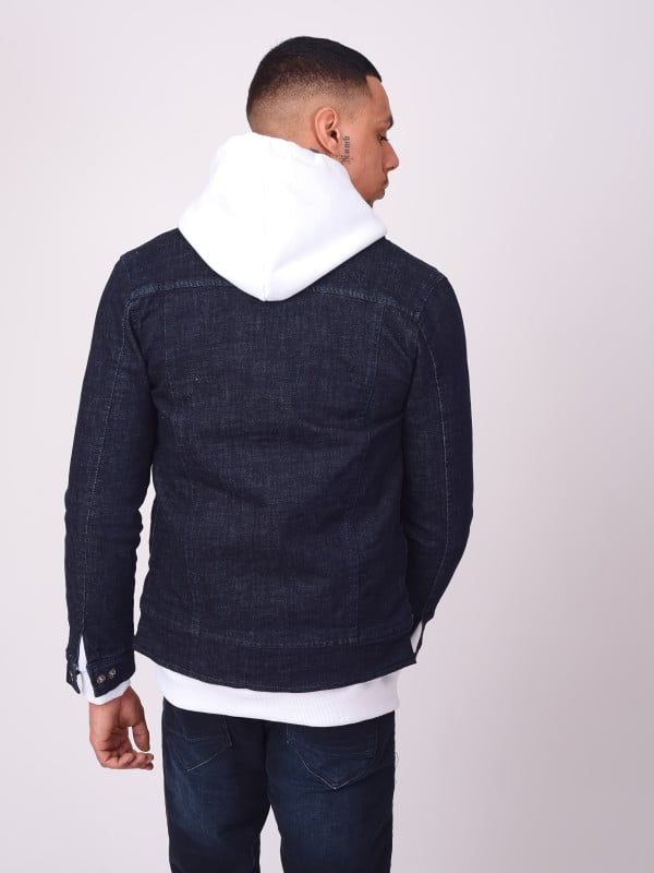 Project X Paris Veste En Denim Brut à Zip