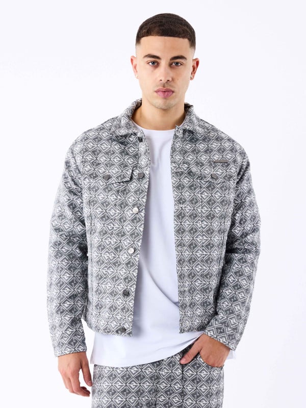 Project X Paris Veste En Toile à Motif Géometrique