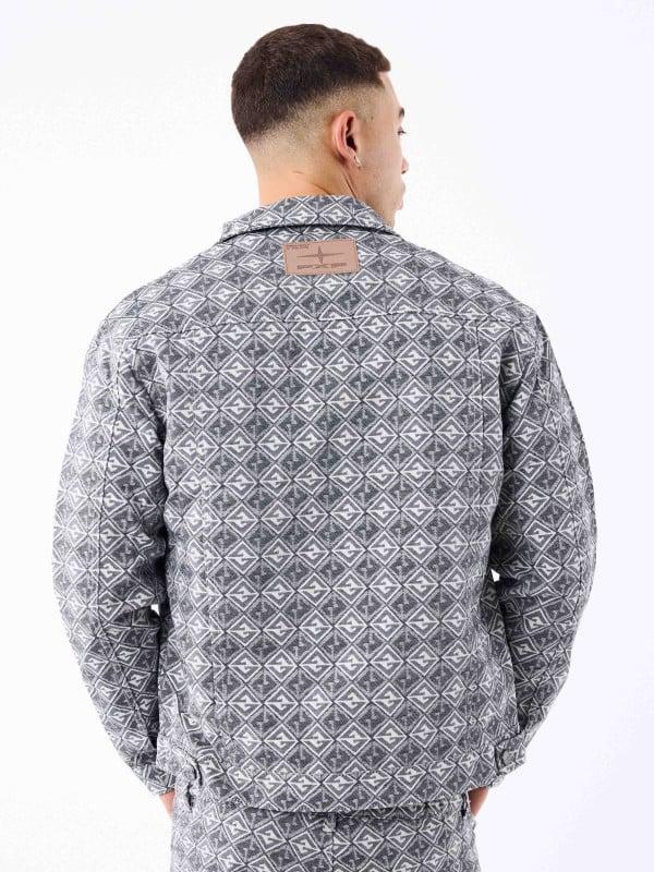 Project X Paris Veste En Toile à Motif Géometrique