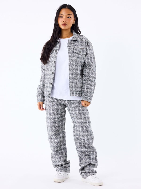 Project X Paris Veste En Toile à Motif Géometrique