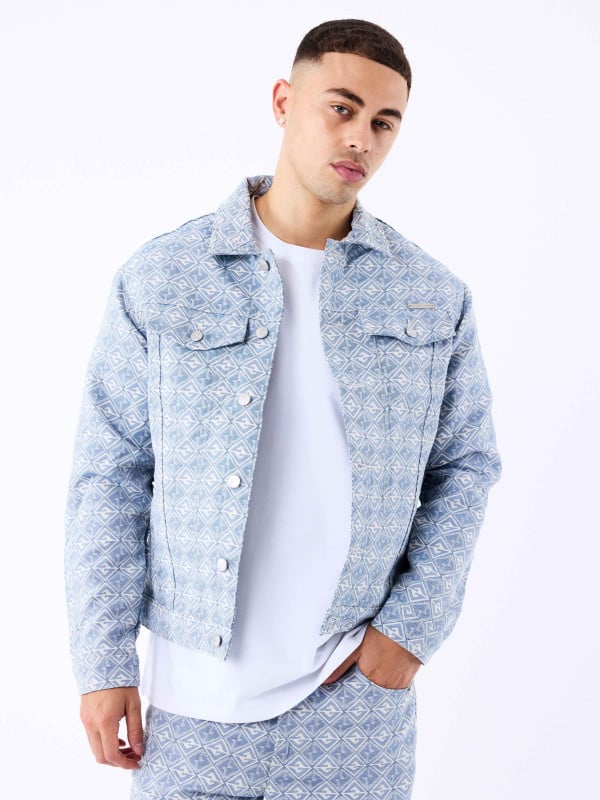 Project X Paris Veste En Toile à Motif Géometrique