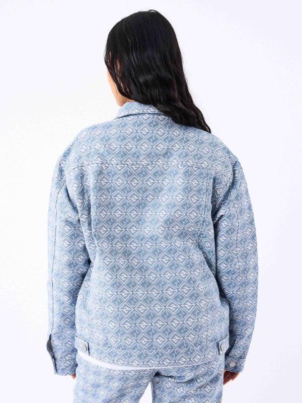 Project X Paris Veste En Toile à Motif Géometrique