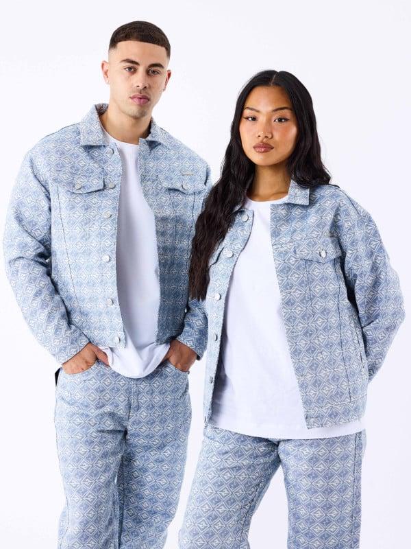 project x paris Veste en toile à motif géometrique