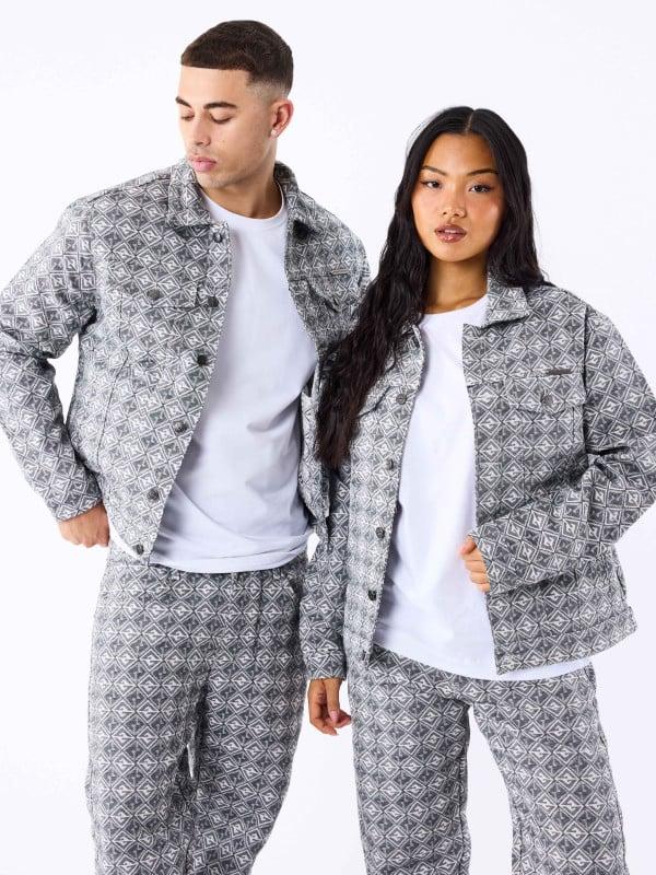 project x paris Veste en toile à motif géometrique