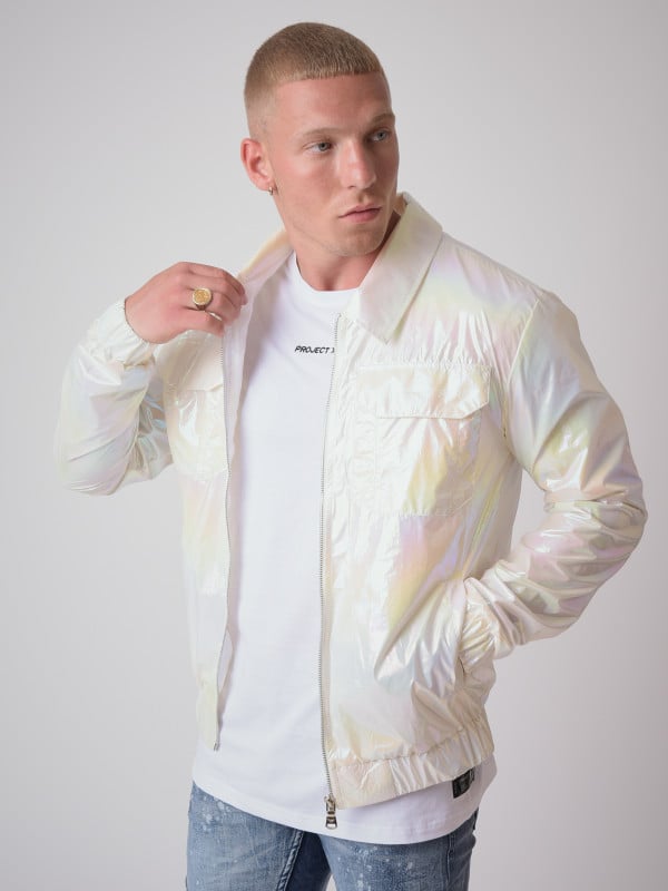 project x paris Veste matière irisé