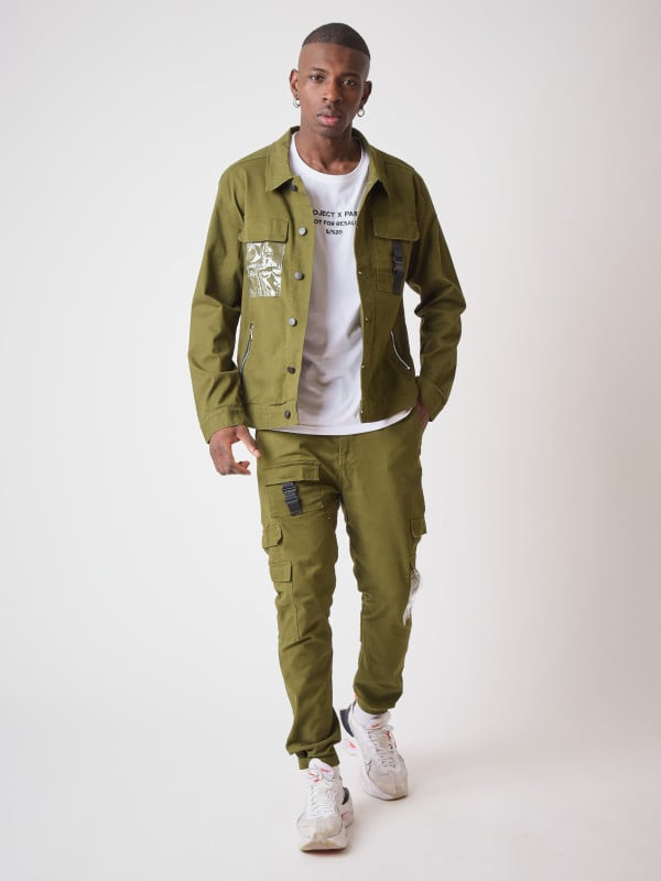 project x paris Veste poche transparente et clip