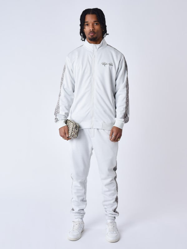 Project X Paris Veste Zippé à Bande Imprimé