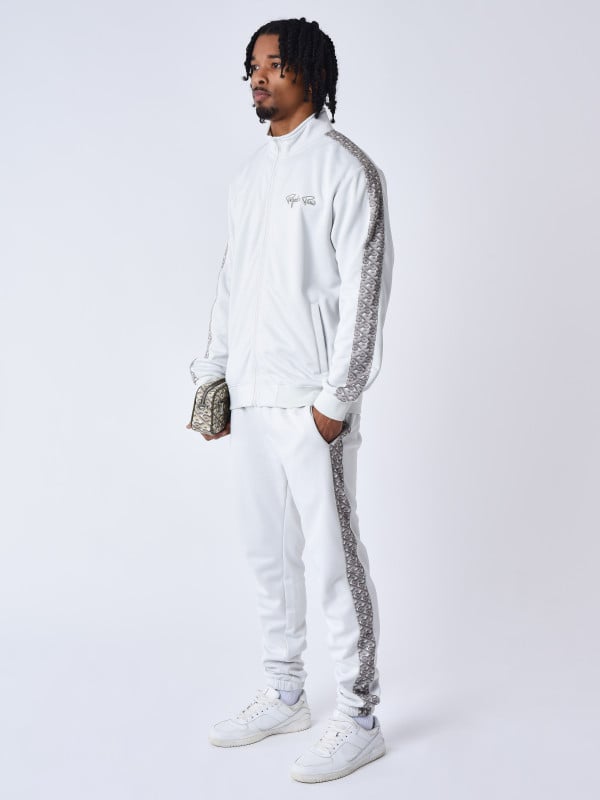 Project X Paris Veste Zippé à Bande Imprimé