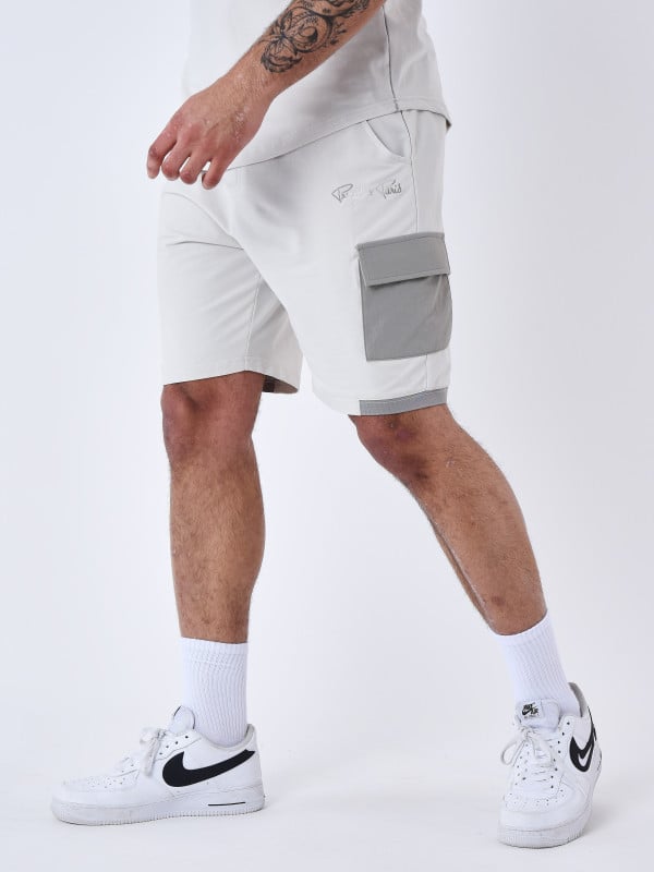 Project X Paris Short Avec Bande Contrastée Logotée