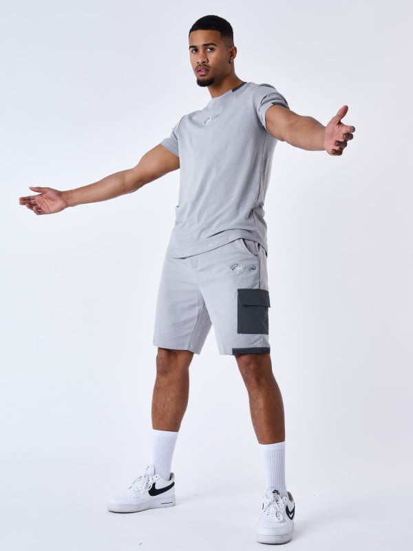 project x paris Short avec bande contrastée logotée