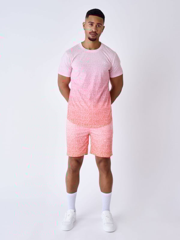 project x paris Short de bain à effet degradé bicolore et all over