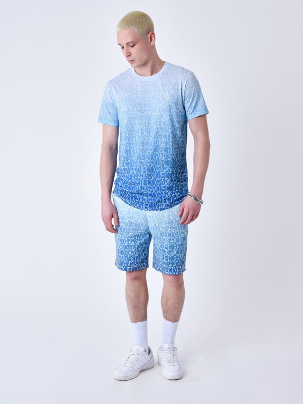 project x paris Short de bain à effet degradé bicolore et all over