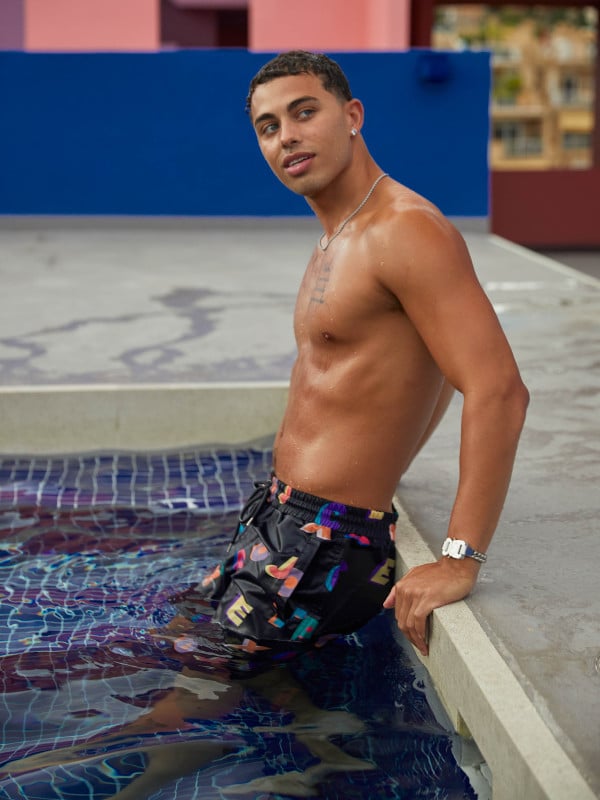 Project X Paris Short De Bain Imprimé Logo Multicolores