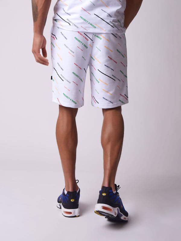 Project X Paris Short Imprimé Logo All Over Diagonale
