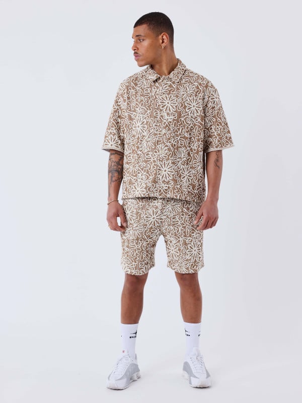 Project X Paris Short Kalash X PXP à Motifs Naturel