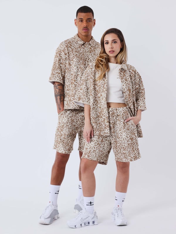 project x paris Short Kalash x PXP à motifs naturel