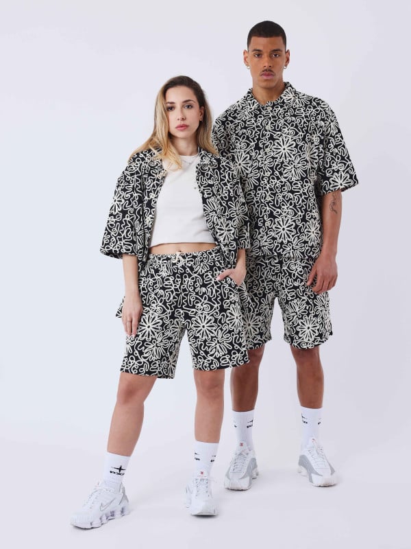 project x paris Short Kalash x PXP à motifs naturel