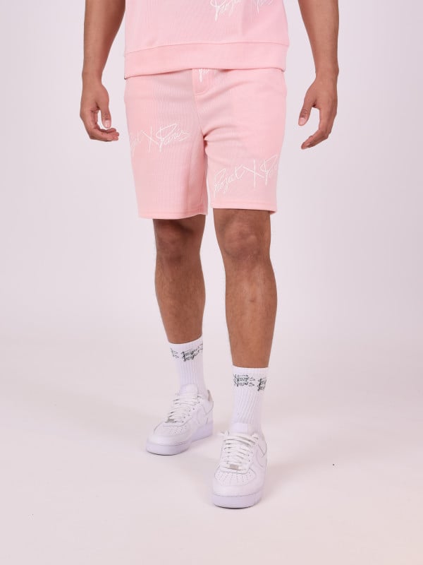 Project X Paris Short Soft Style Maille Imprimé Logo
